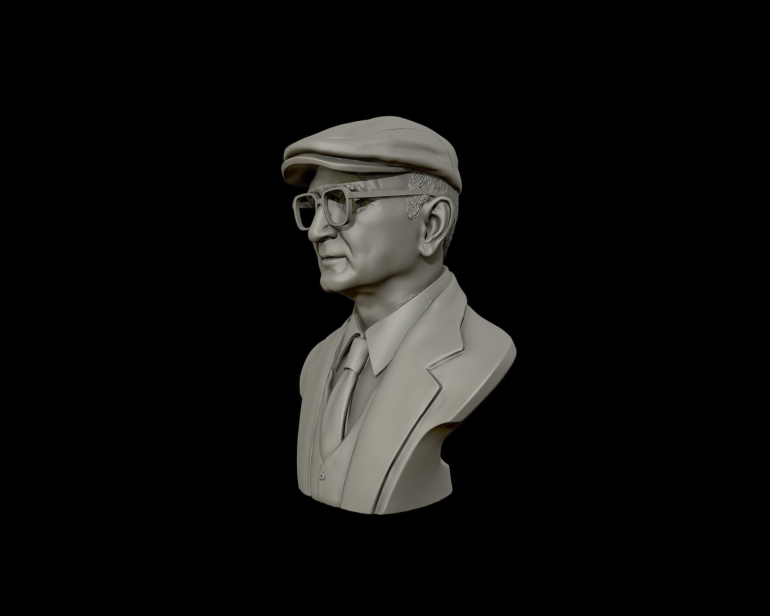 Uncle Junior bust sculpture 3D print model_11