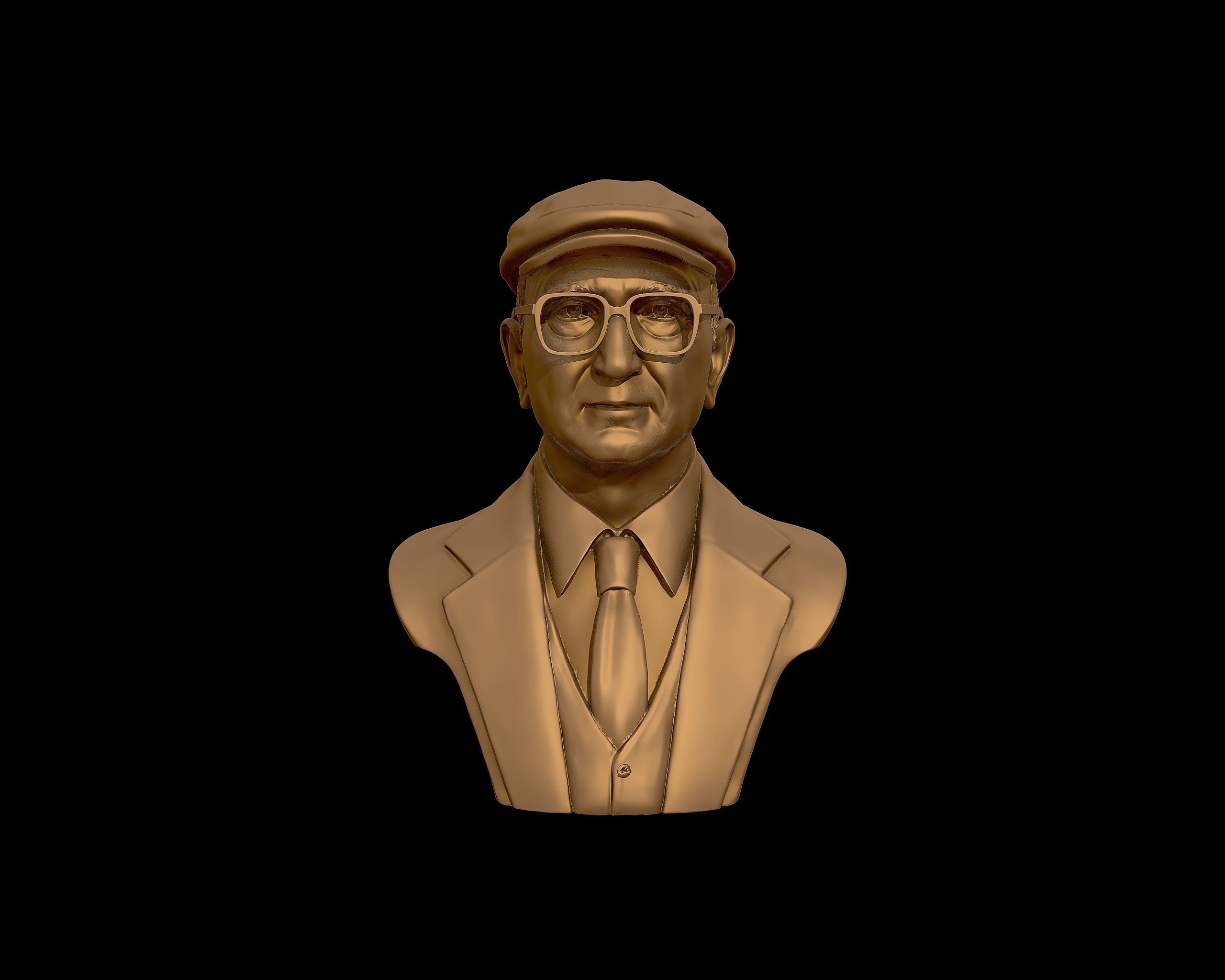Uncle Junior bust sculpture 3D print model_21