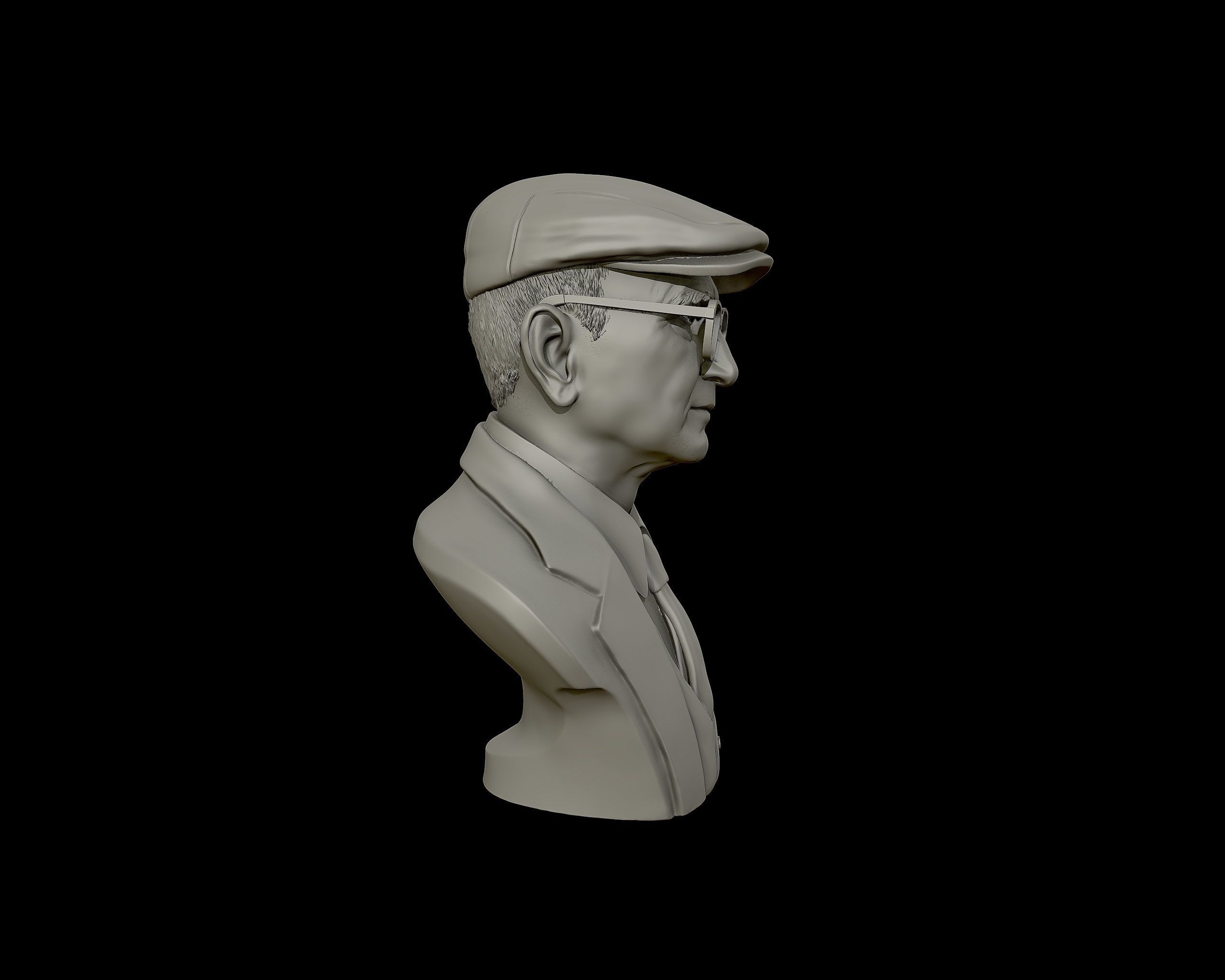 Uncle Junior bust sculpture 3D print model_17