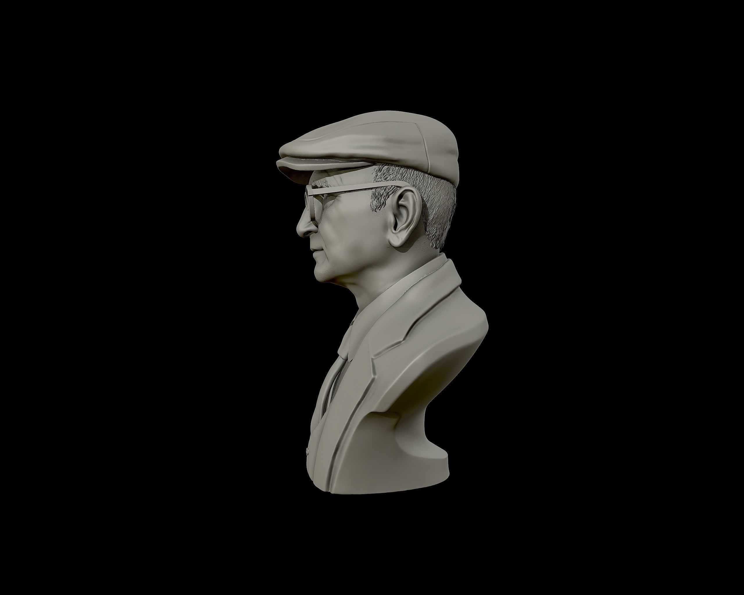 Uncle Junior bust sculpture 3D print model_13