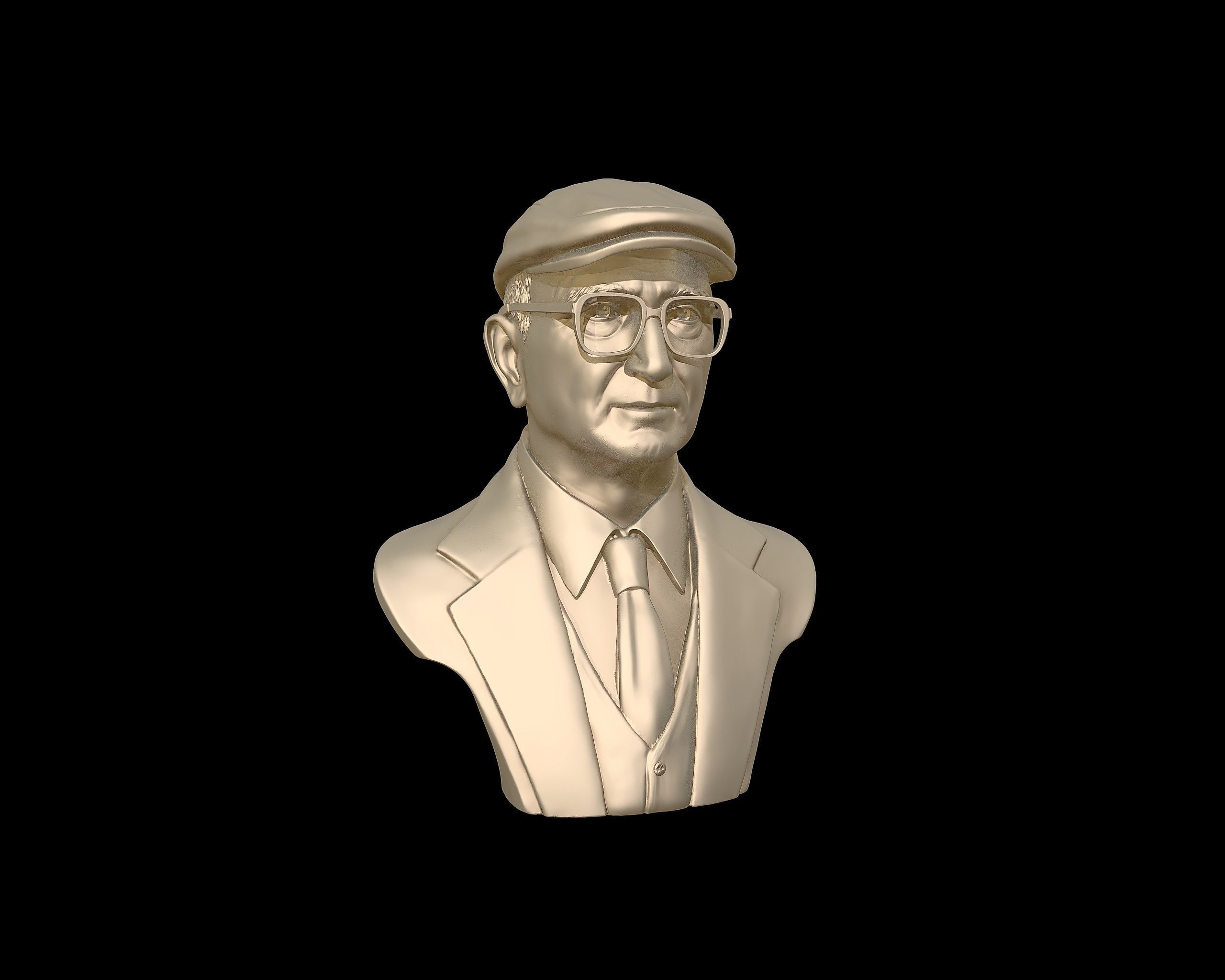 Uncle Junior bust sculpture 3D print model_30