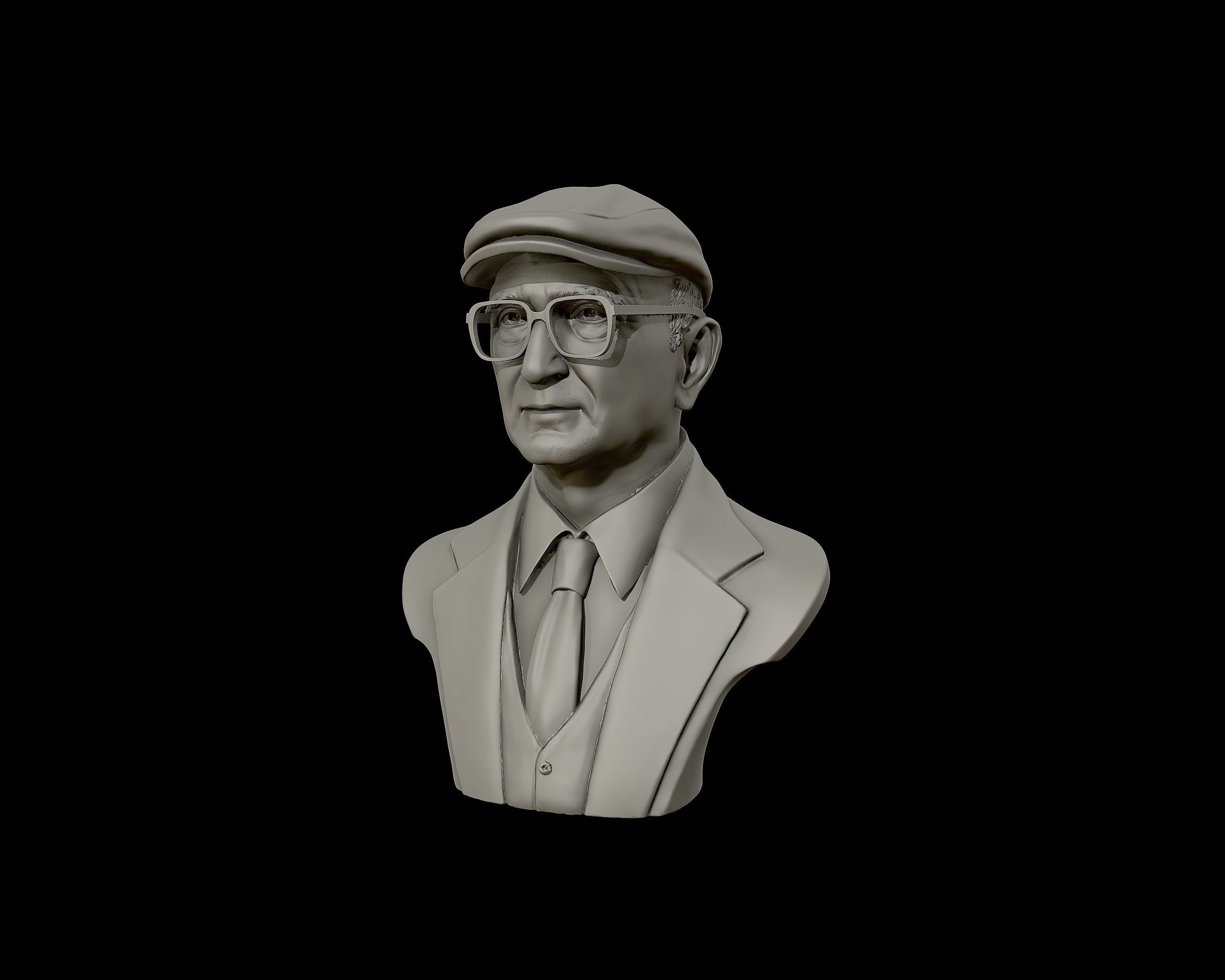 Uncle Junior bust sculpture 3D print model_9