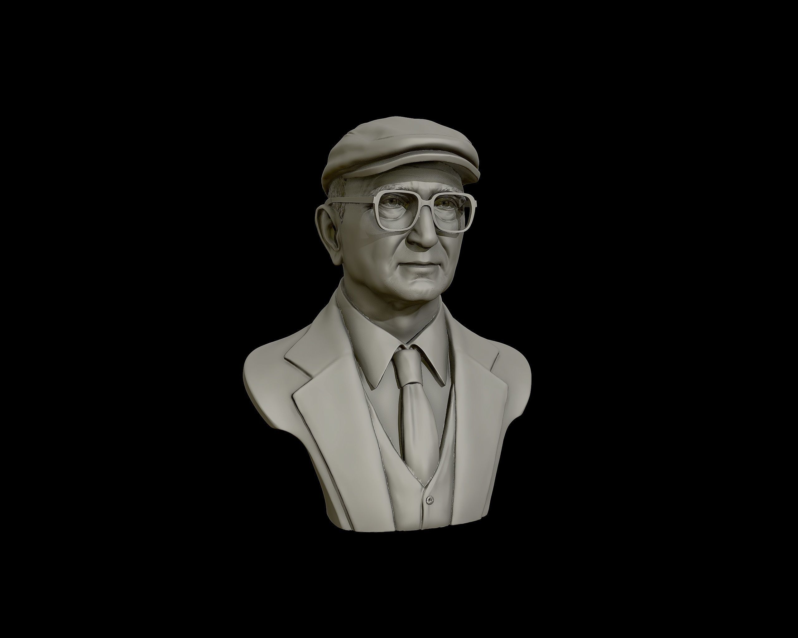 Uncle Junior bust sculpture 3D print model_19