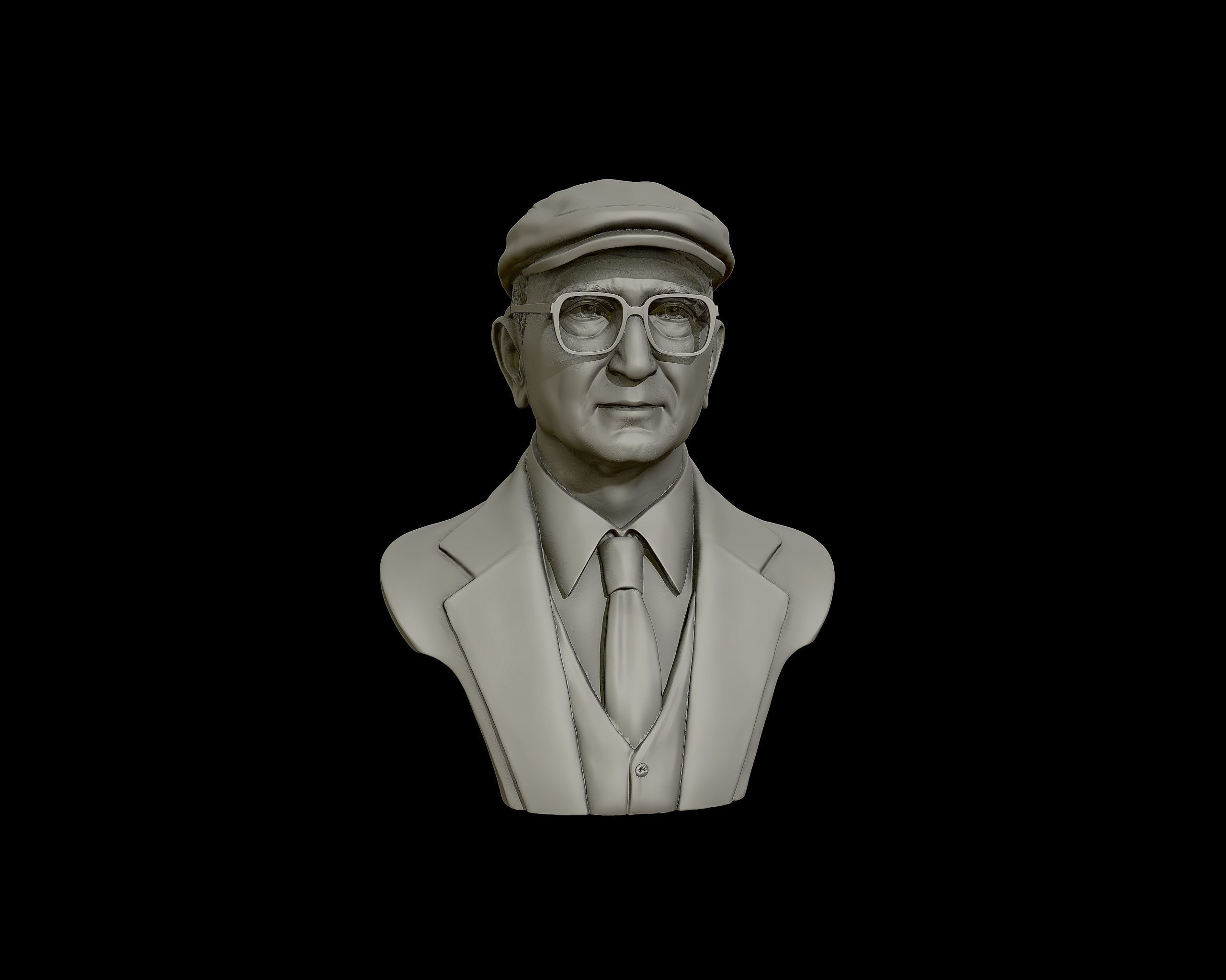 Uncle Junior bust sculpture 3D print model_20