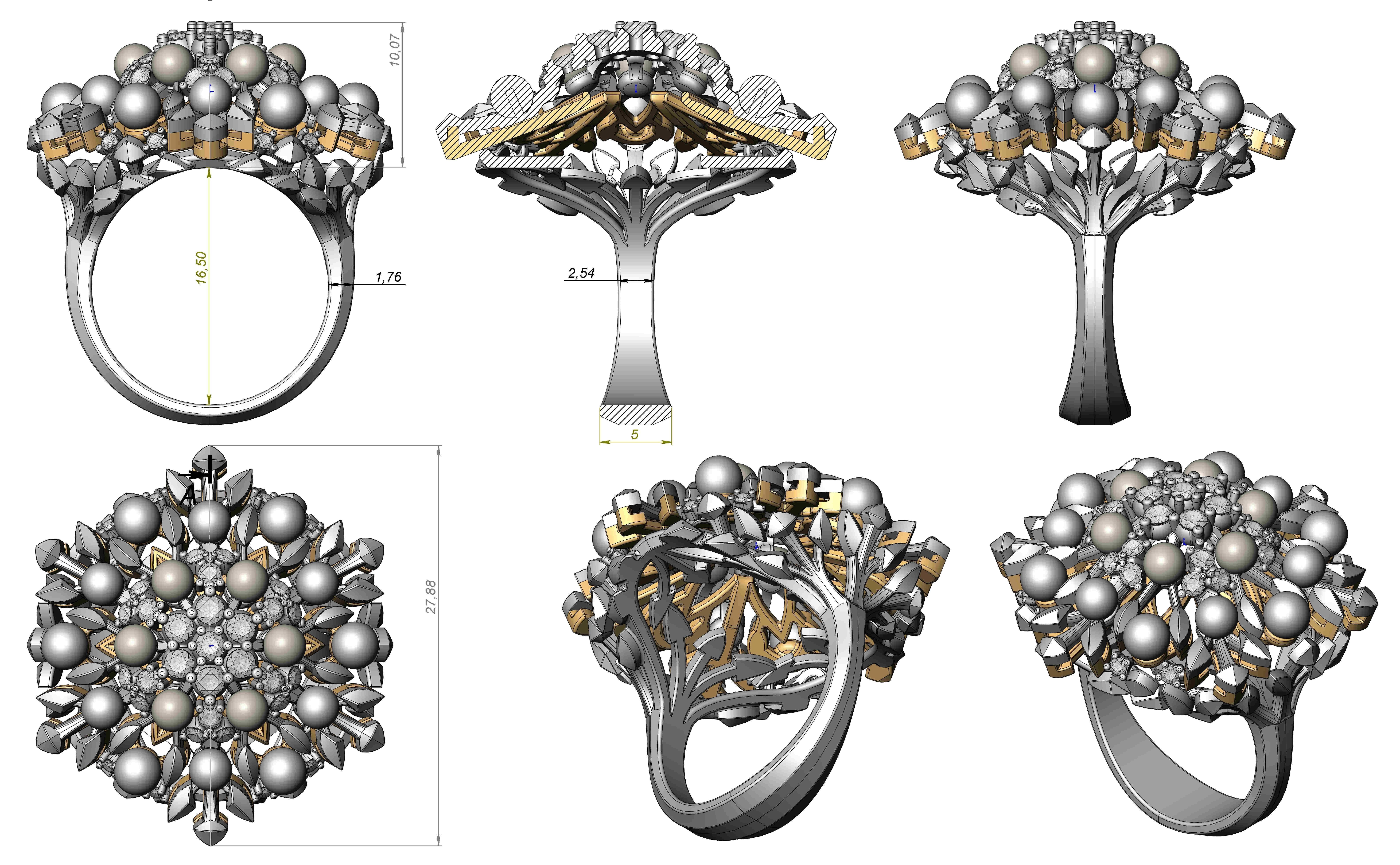 Ring 159-1 3D print model_7