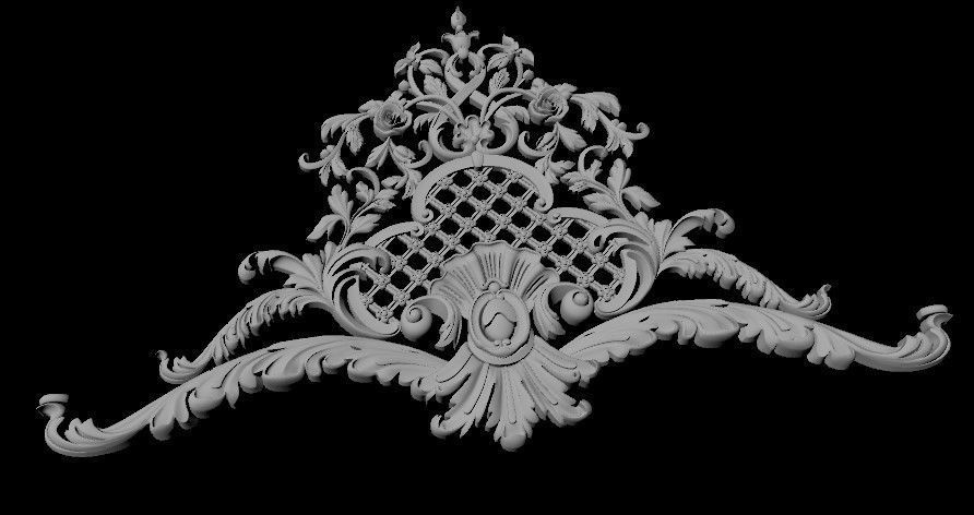 dekor ornate ornament 3D model_1