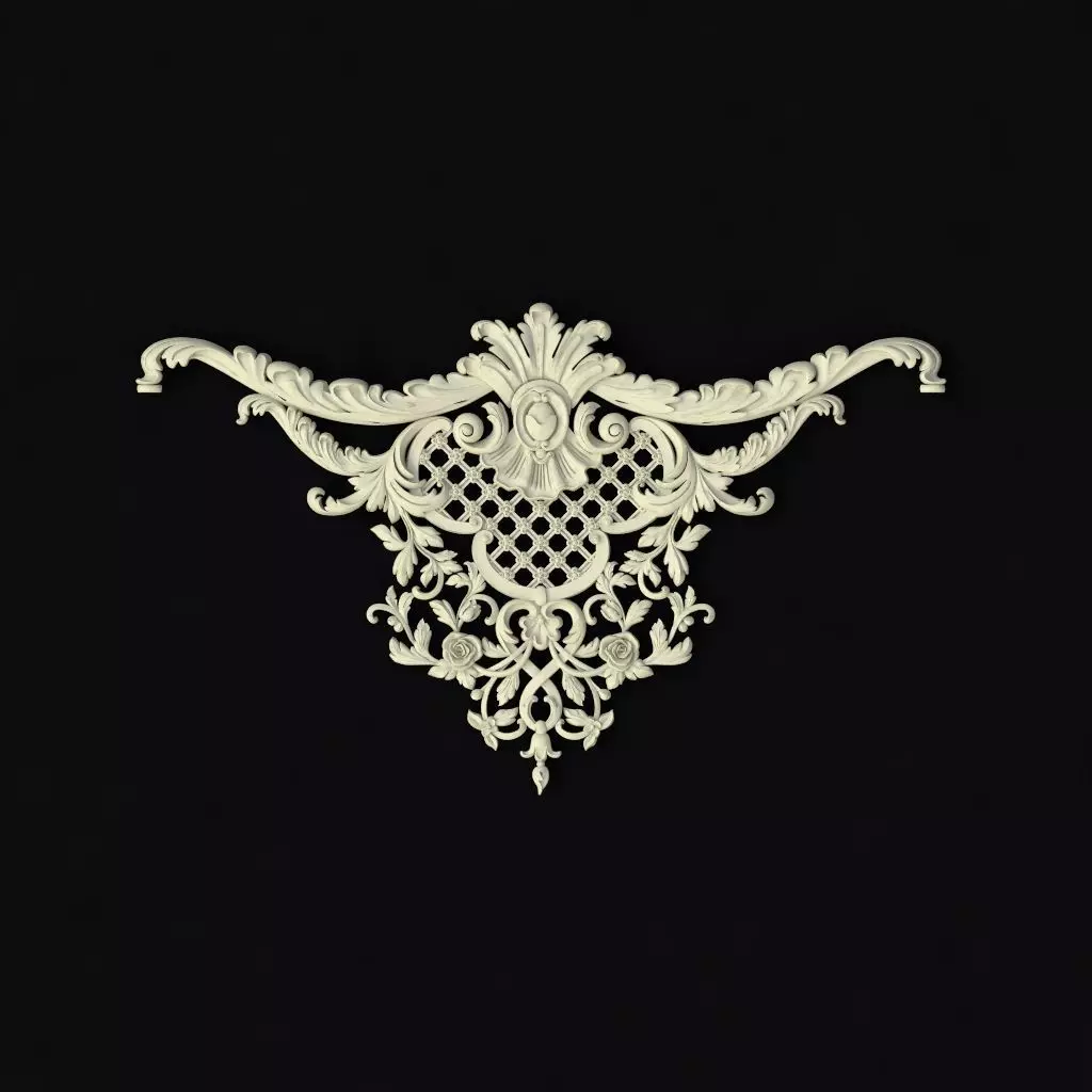 dekor ornate ornament 3D model_0