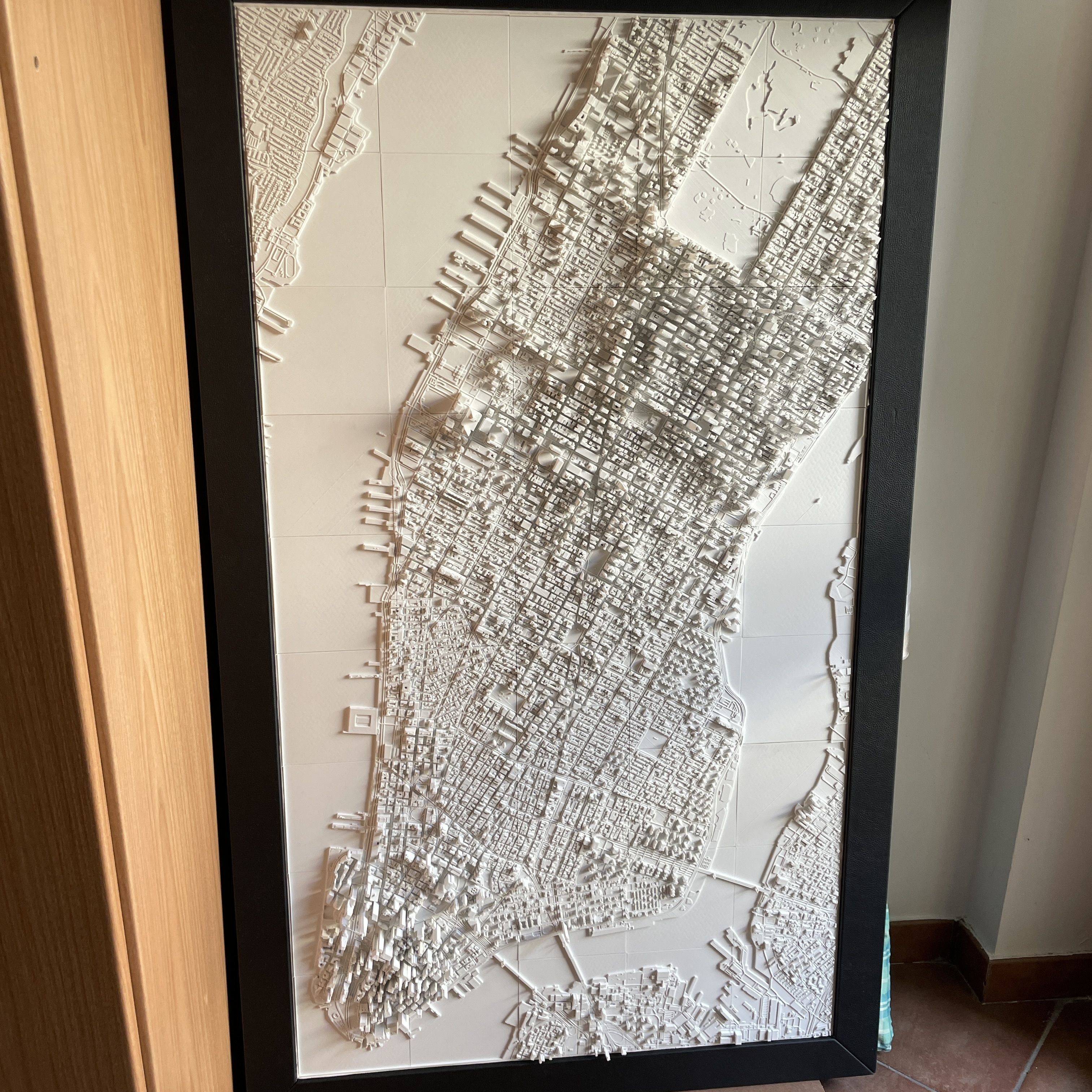3D Manhattan NYC 3D Map City Landmark New York City Skyline Art 3D print model_2