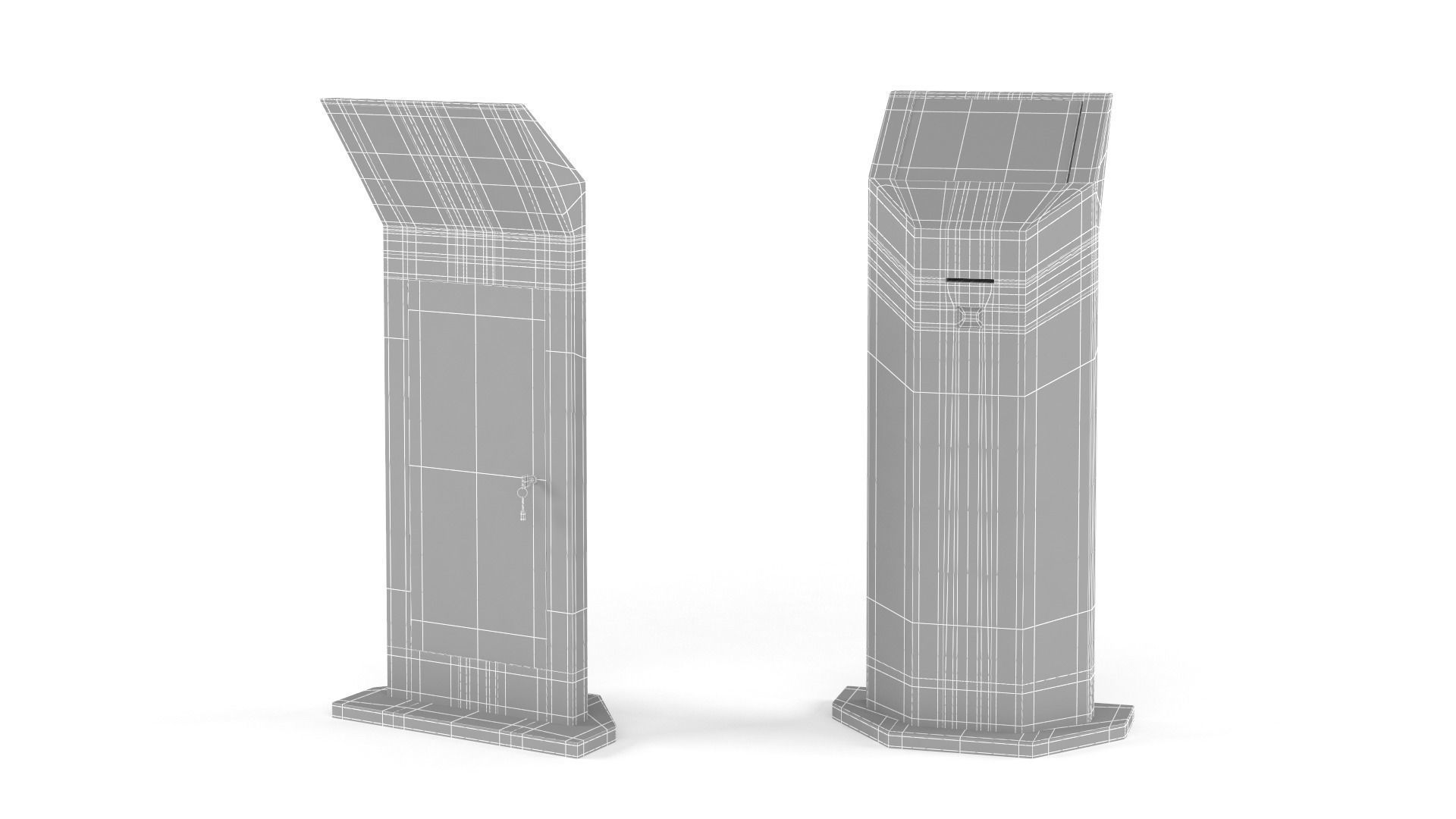 Information Kiosk 3D model_6