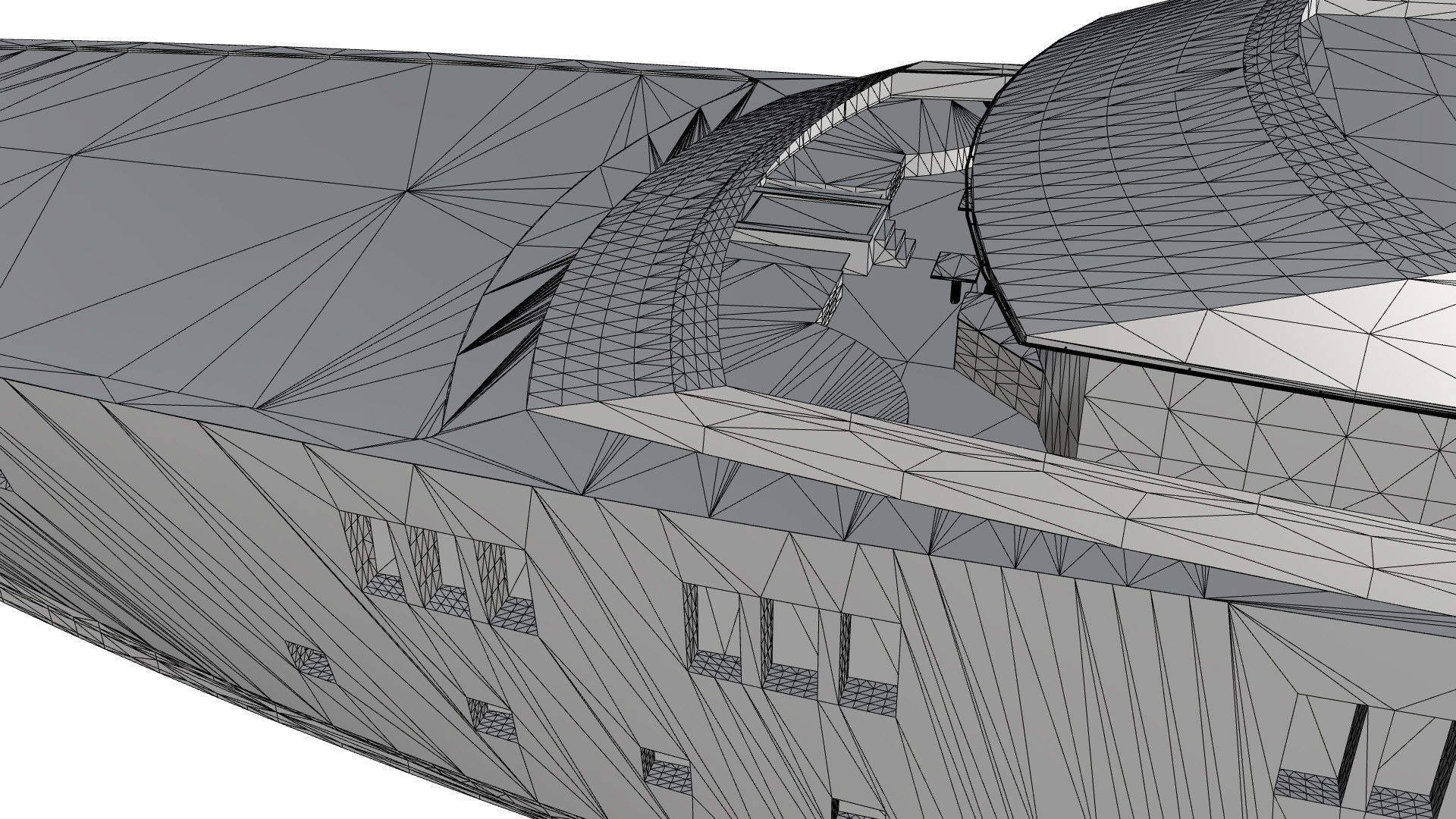 130 Meter Mega Yacht 3D model_12