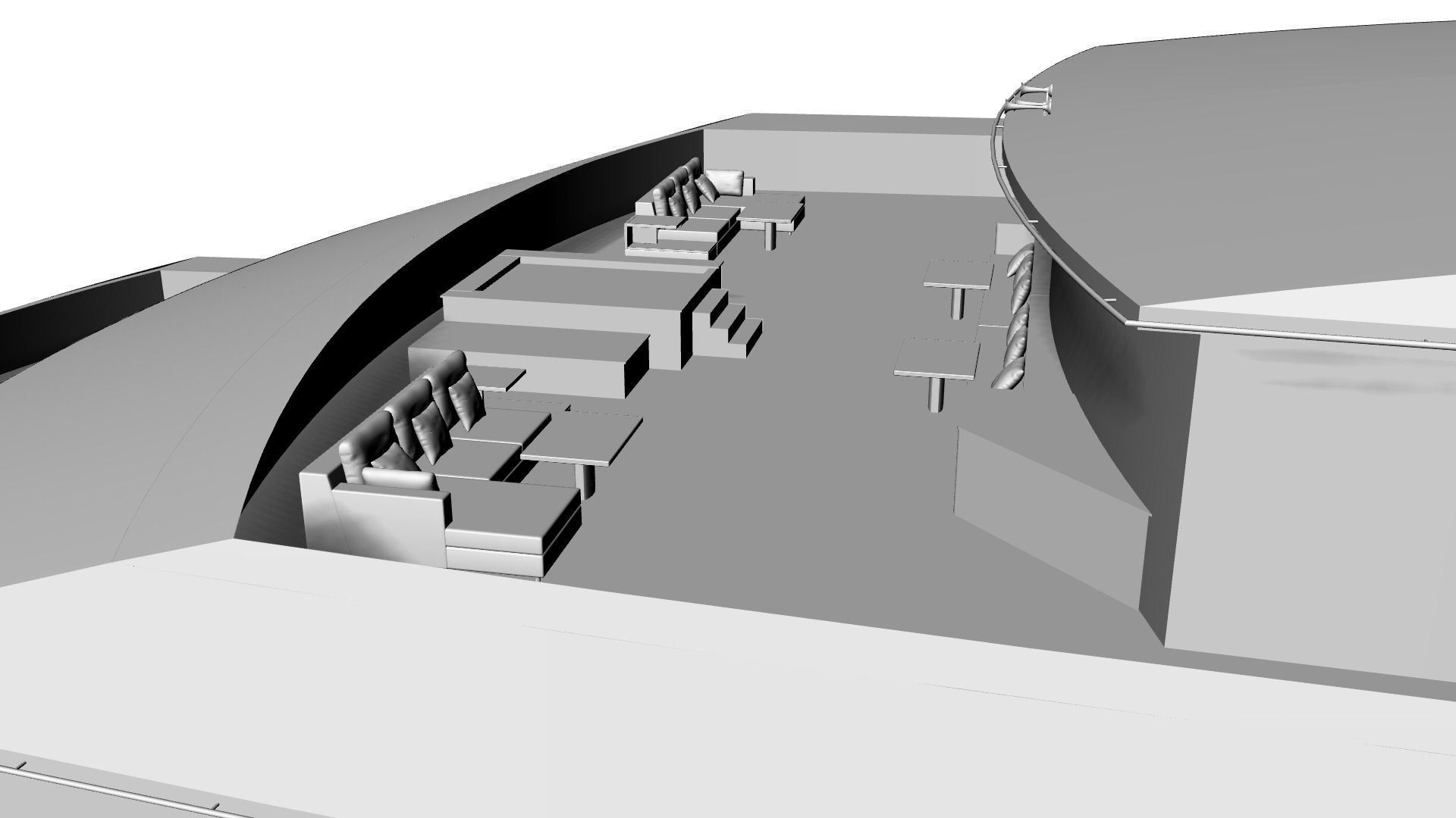 130 Meter Mega Yacht 3D model_24