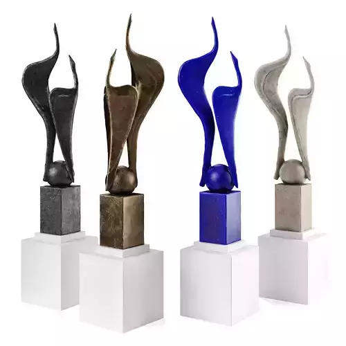 Cranes modern sculpture