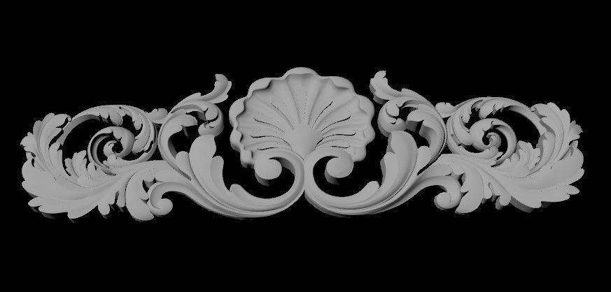 dekor ornate crown 3D model_1