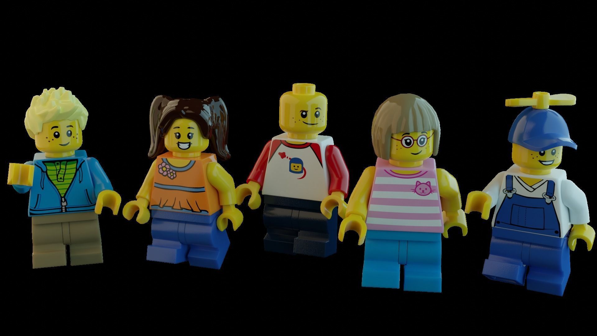 Lego Santa Scene 3D model_7