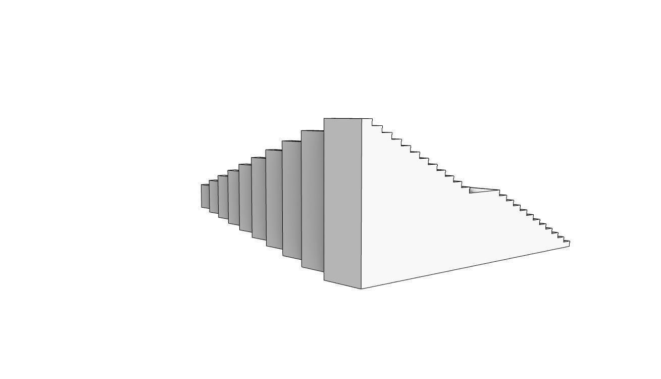 Stairs Pack X10 stair set with landing 3D model V1 3D model_21
