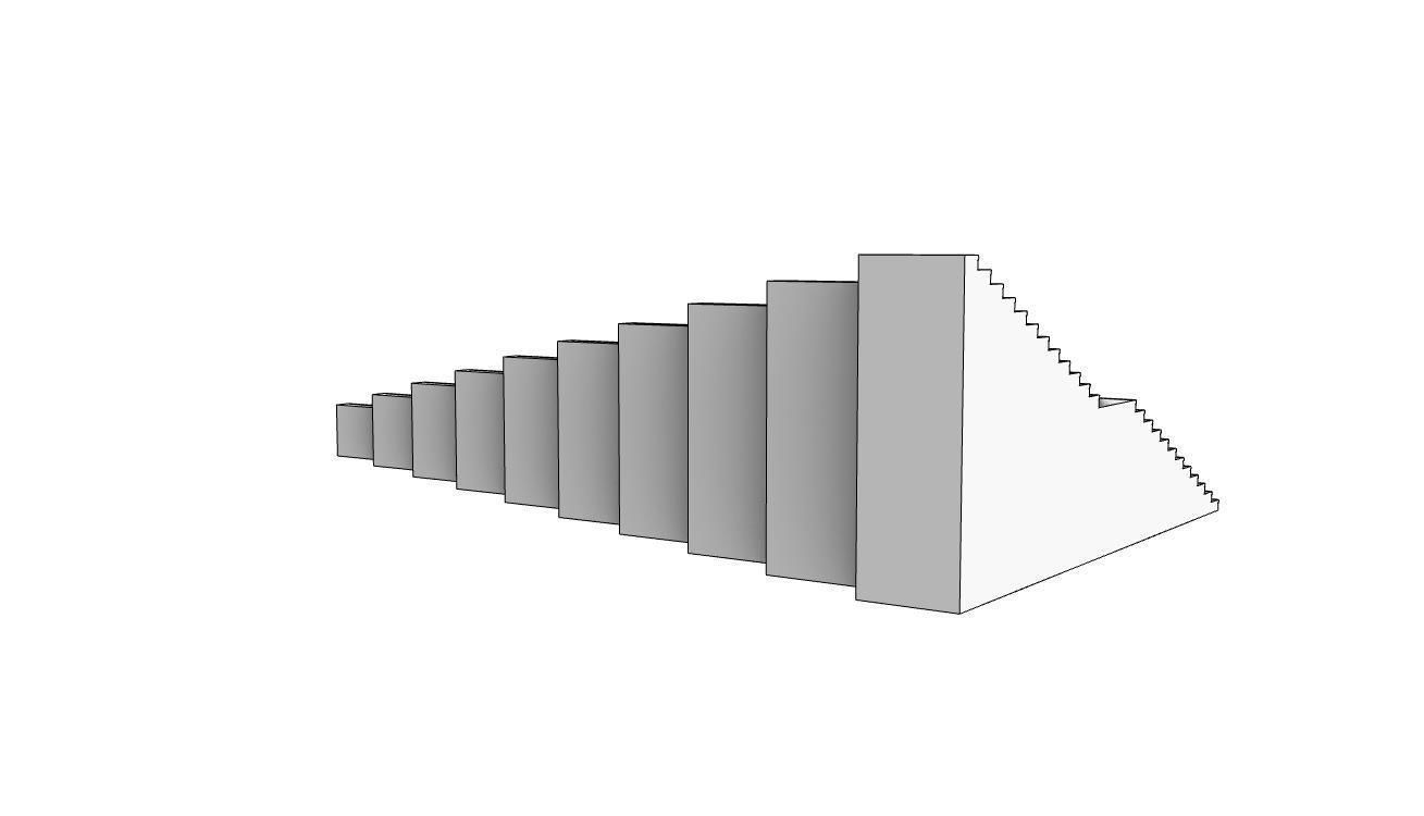 Stairs Pack X10 stair set with landing 3D model V1 3D model_20