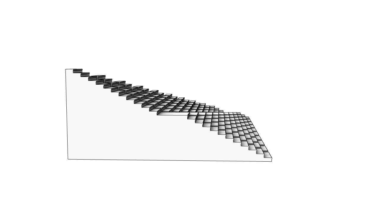 Stairs Pack X10 stair set with landing 3D model V1 3D model_24