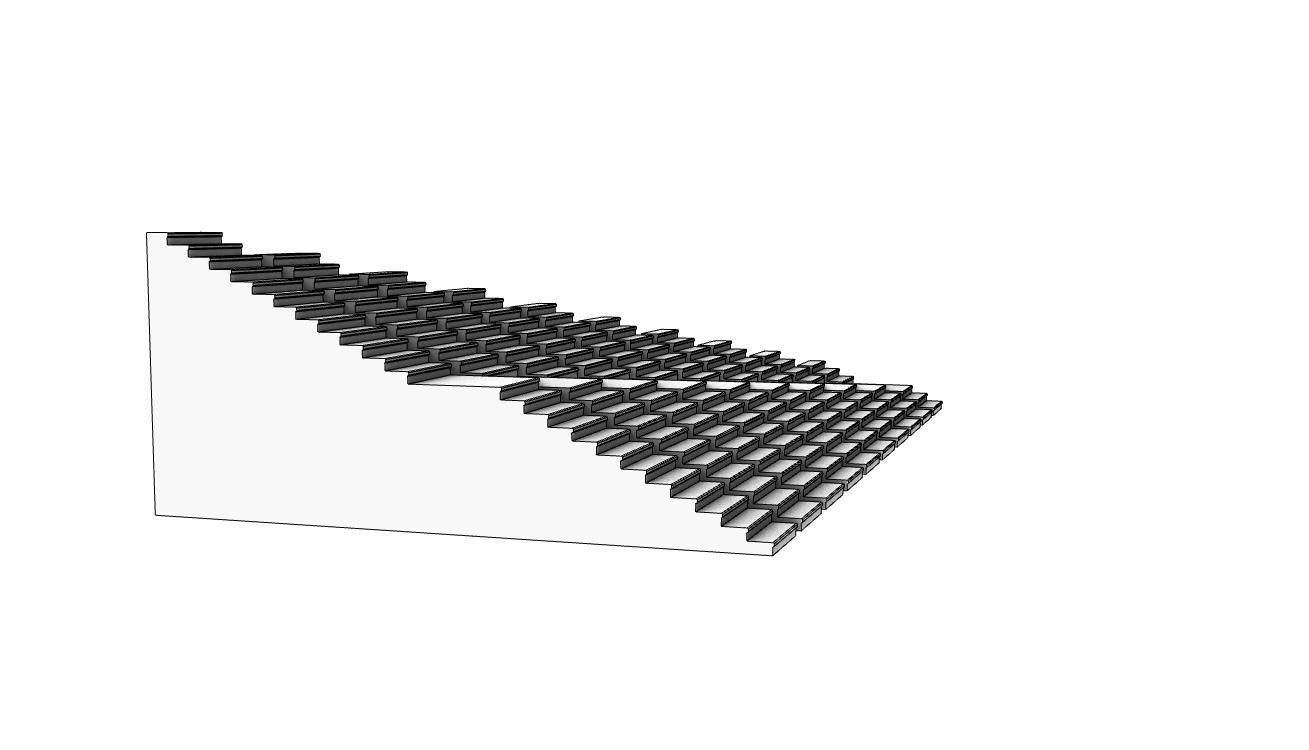 Stairs Pack X10 stair set with landing 3D model V1 3D model_25