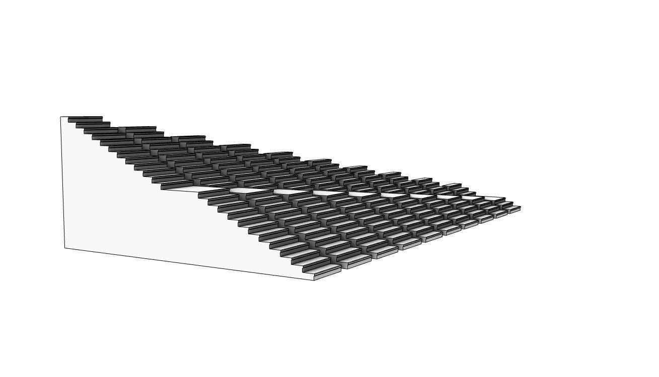 Stairs Pack X10 stair set with landing 3D model V1 3D model_26