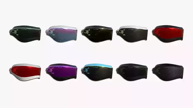 10 SciFi Glasses B Collection - Character Design Fashion 
