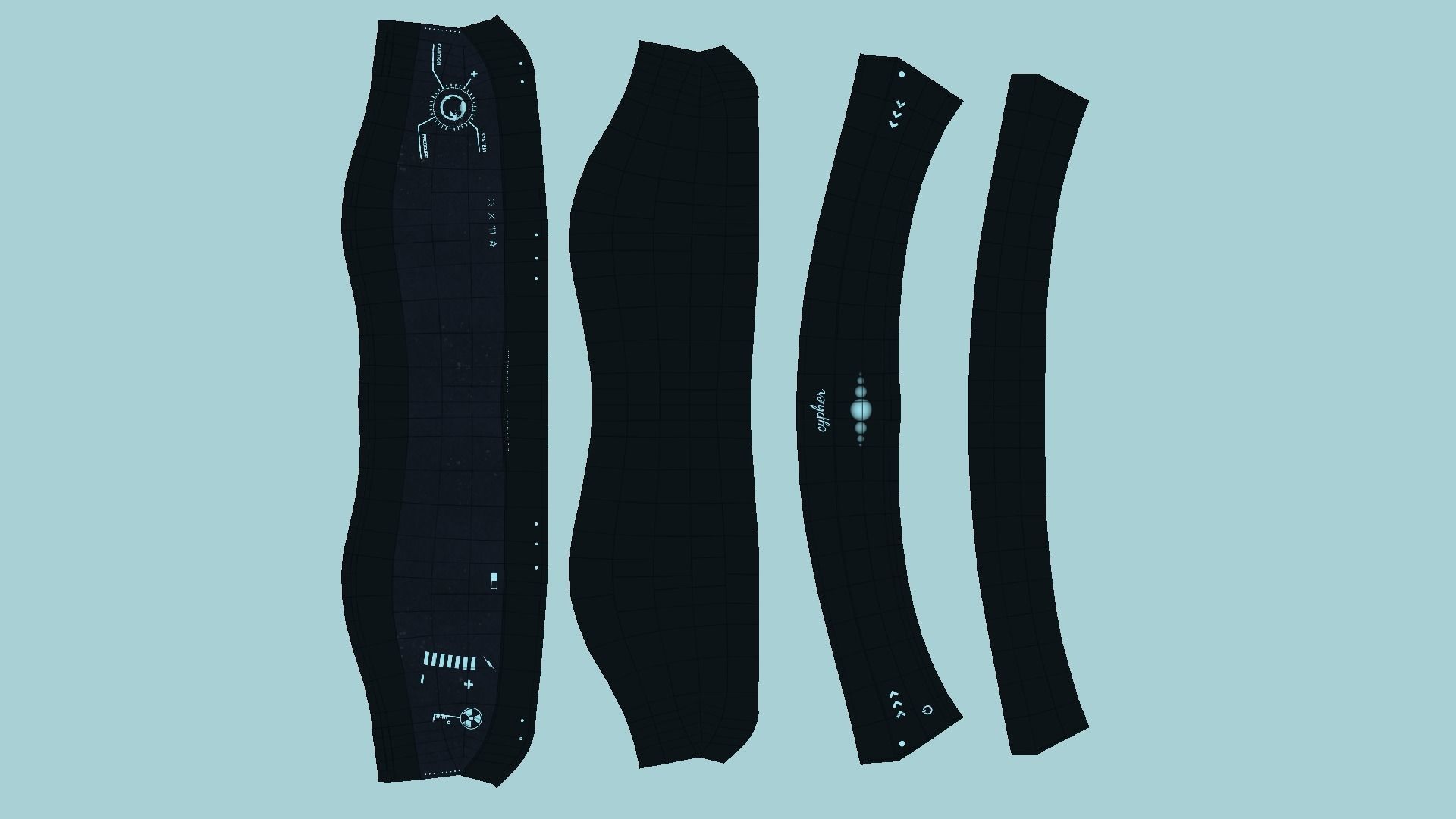 10 SciFi Glasses B Collection - Character Design Fashion _61