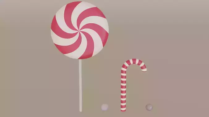 Peppermint candy 3D model