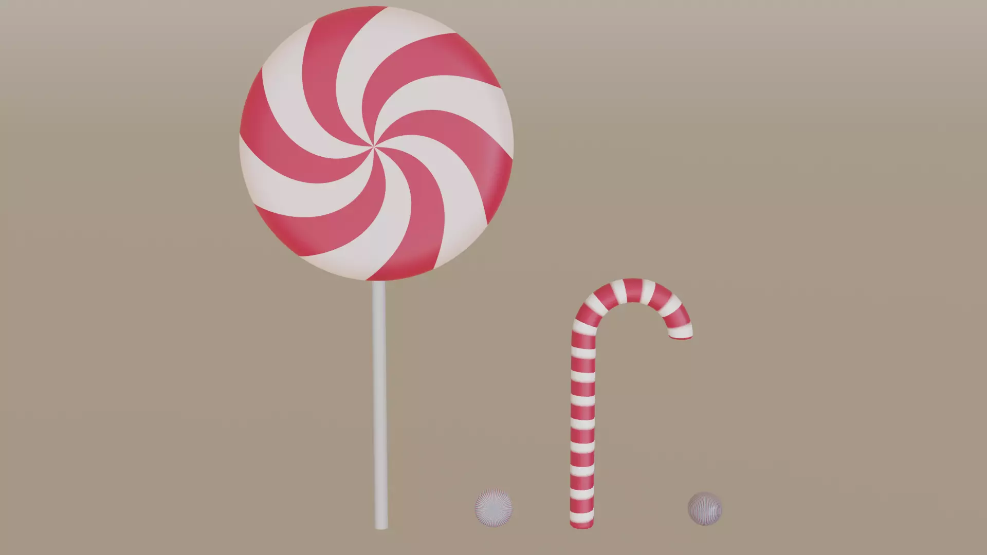 Peppermint candy 3D model_0