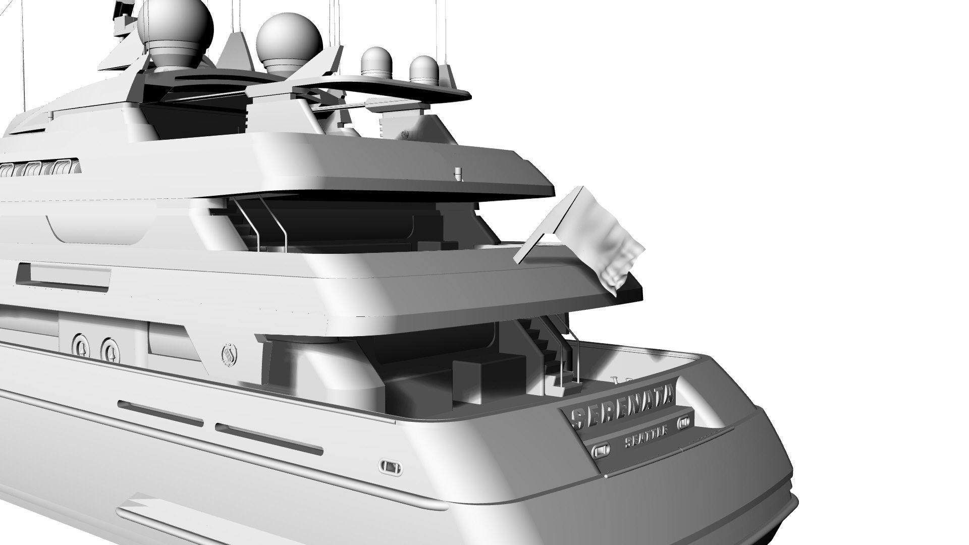 48 Meter Superyacht 3D model_5