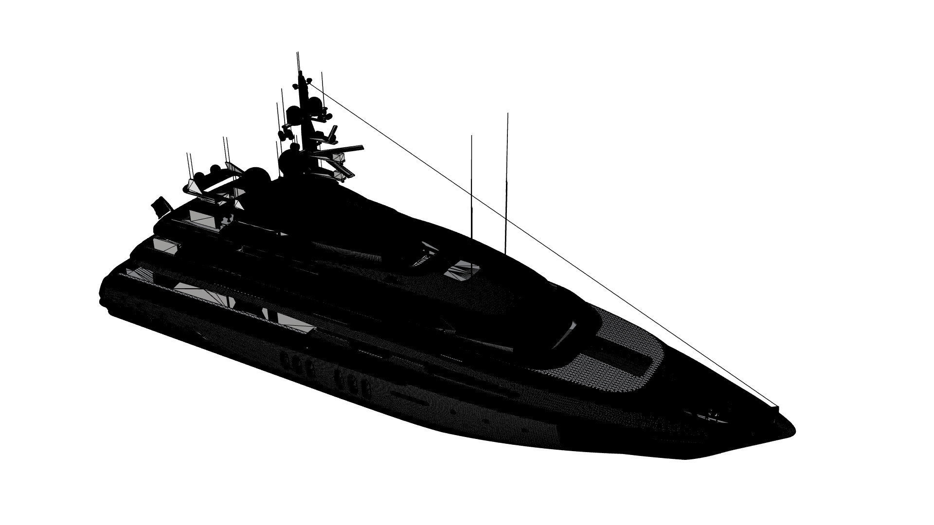 48 Meter Superyacht 3D model_14