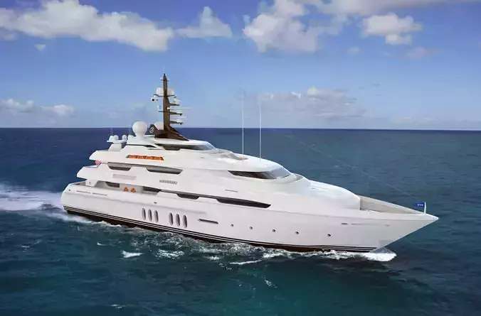 48 Meter Superyacht 3D model