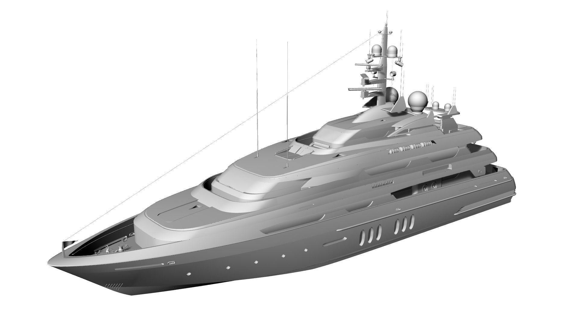48 Meter Superyacht 3D model_7