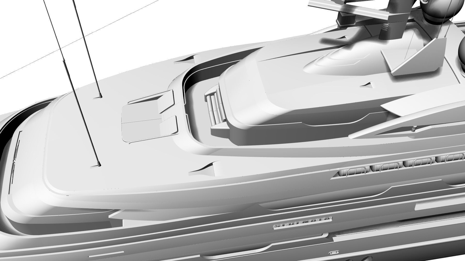 48 Meter Superyacht 3D model_4