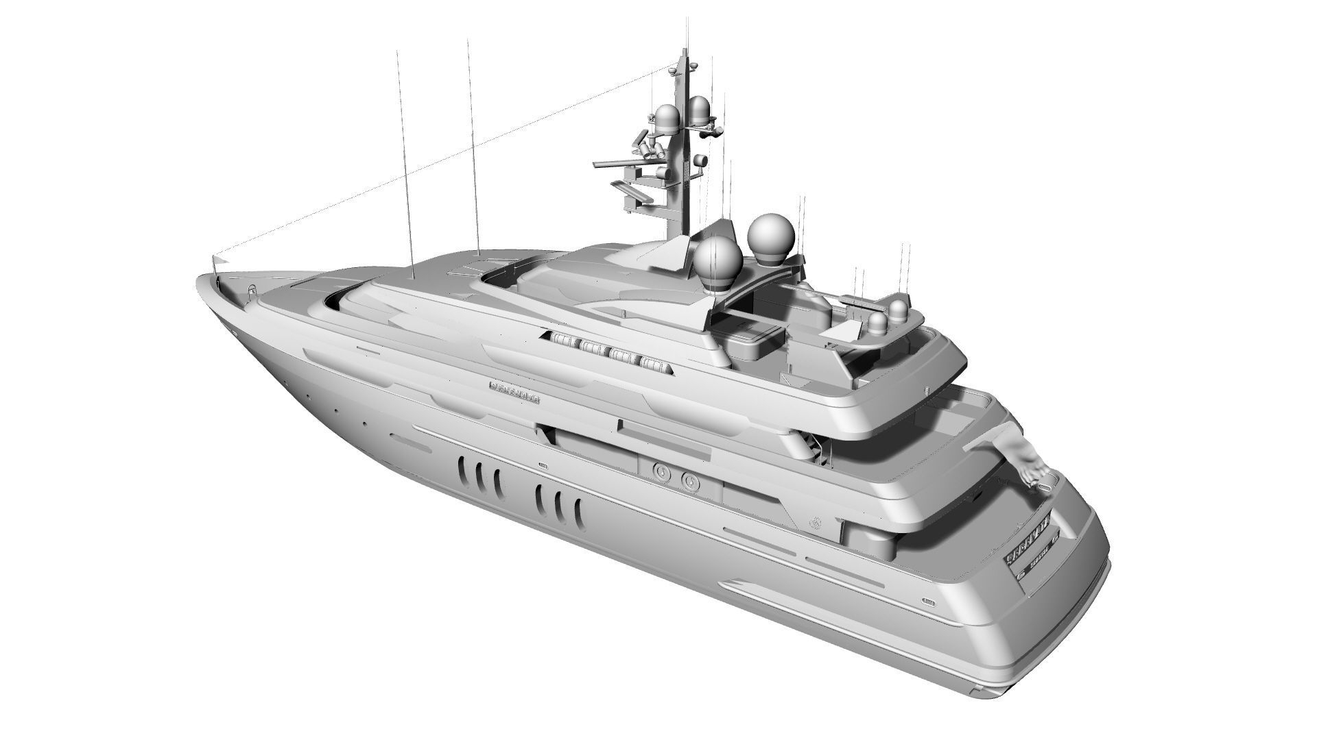 48 Meter Superyacht 3D model_10