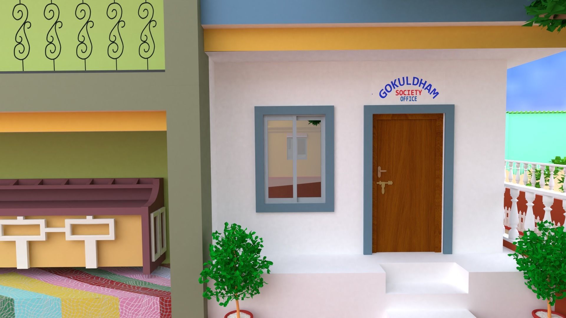 GOKUL DHAM SOCIETY 3D model_34