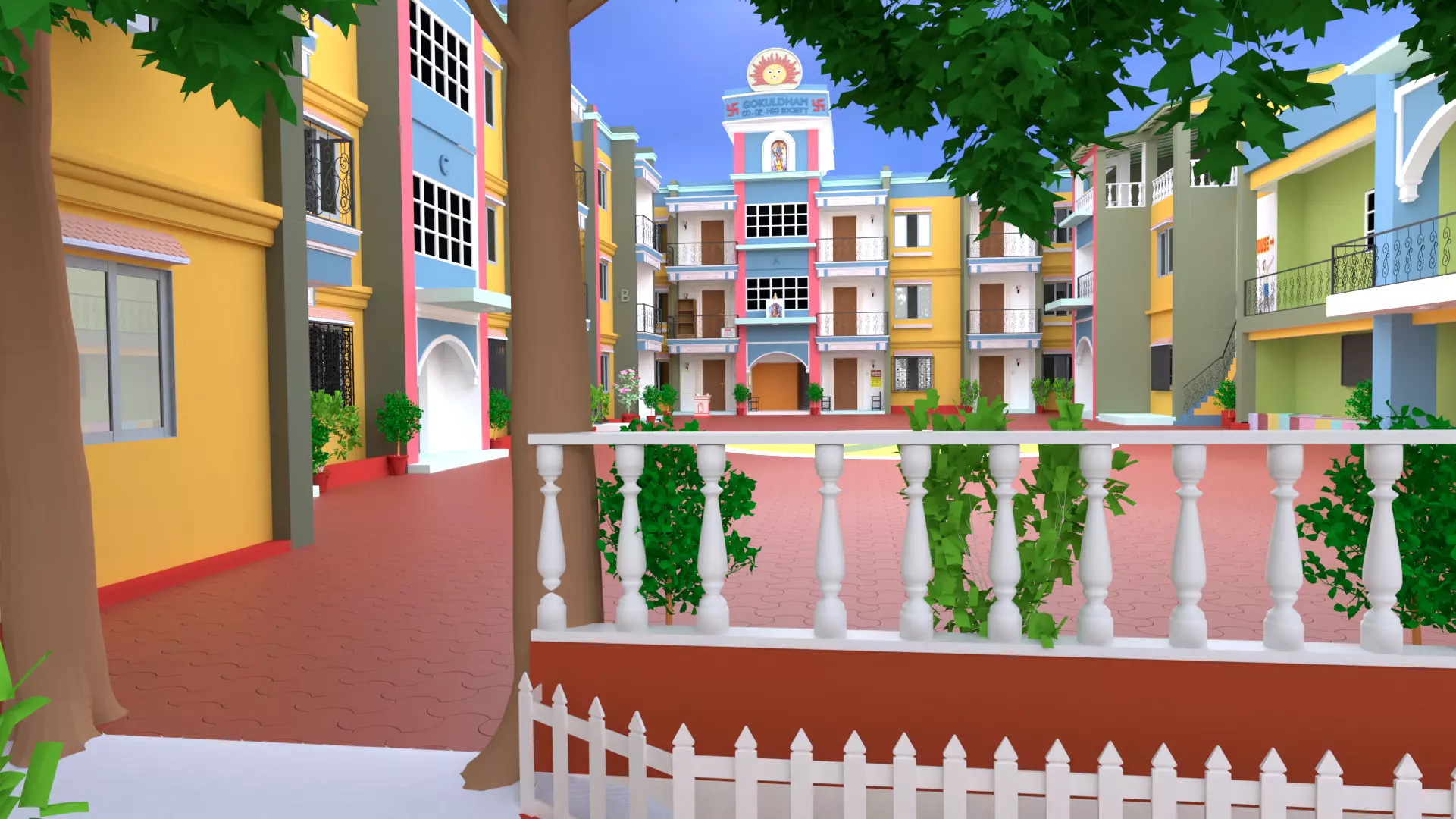 GOKUL DHAM SOCIETY 3D model_0