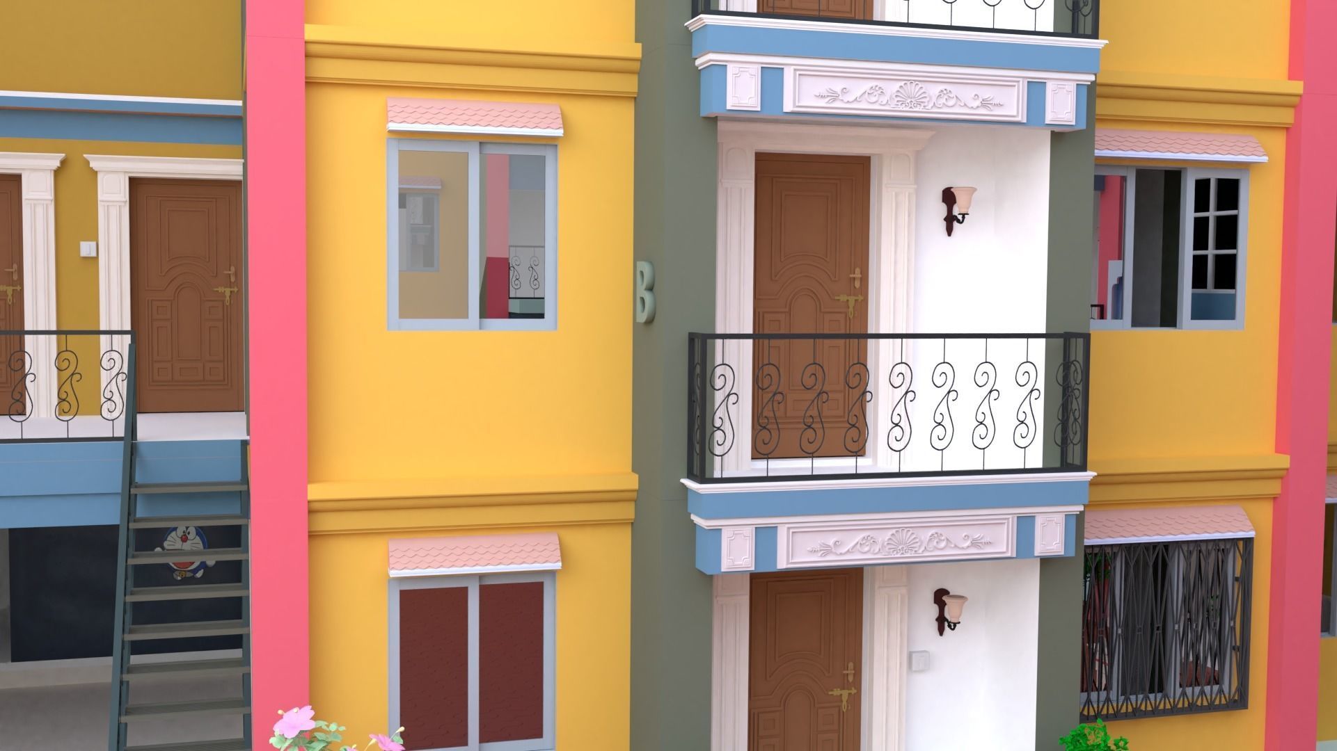 GOKUL DHAM SOCIETY 3D model_24