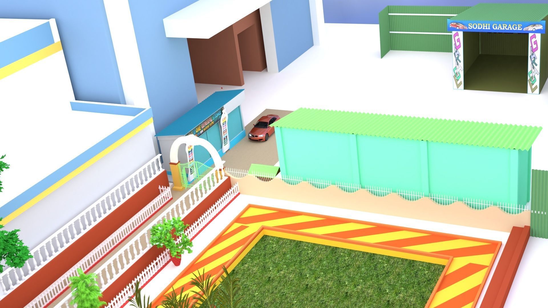 GOKUL DHAM SOCIETY 3D model_33