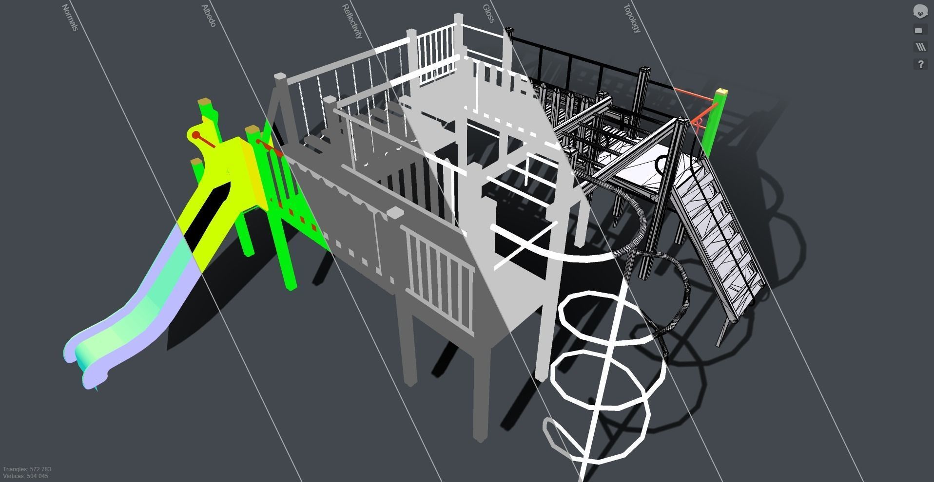 Playground for kids 3D model_10