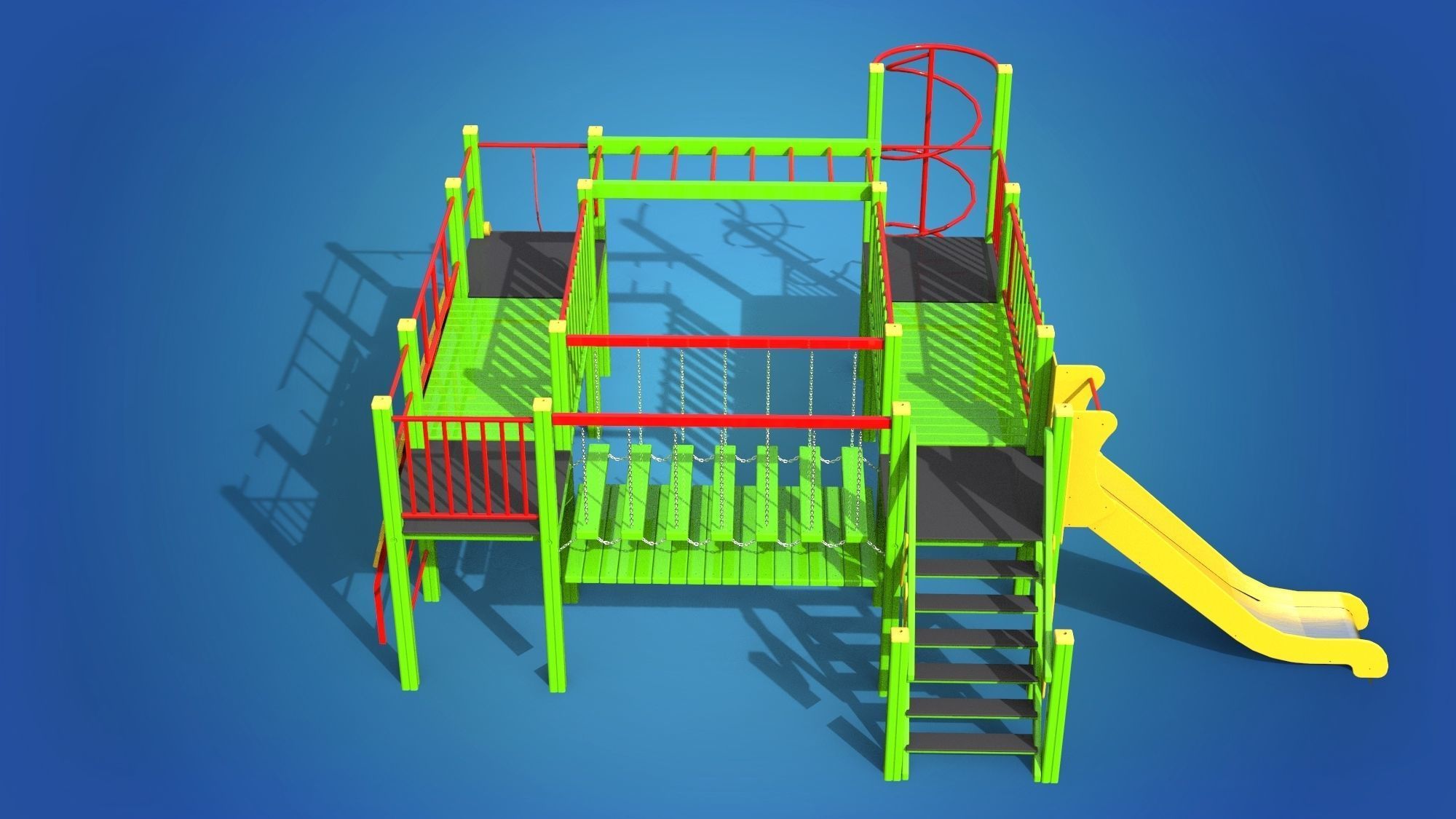 Playground for kids 3D model_3