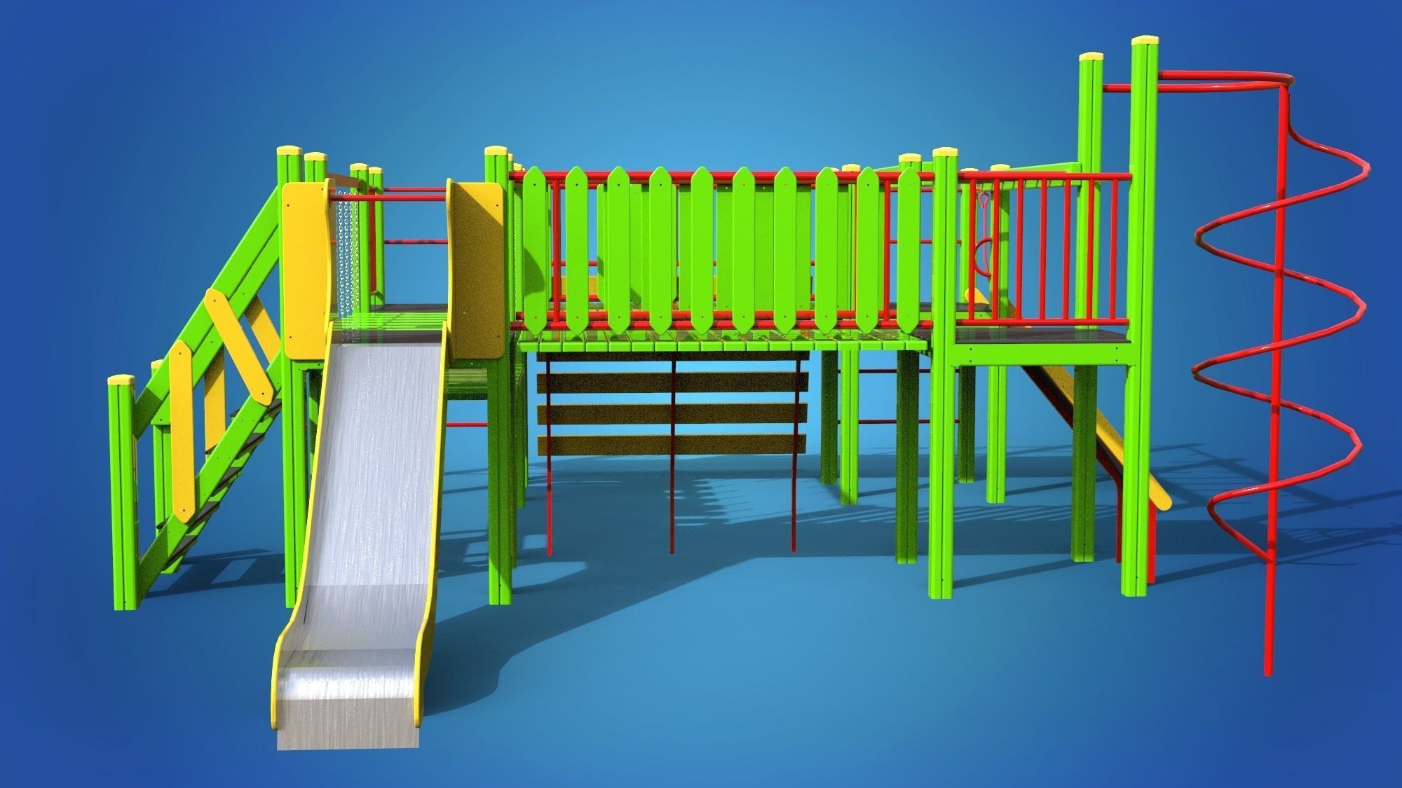 Playground for kids 3D model_6