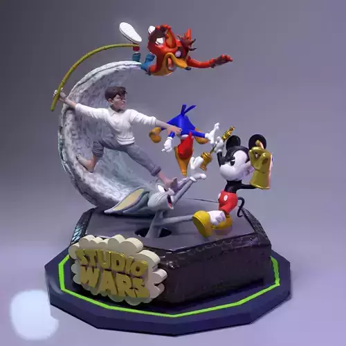 Studio Wars - Fantastic Diorama 3D print model