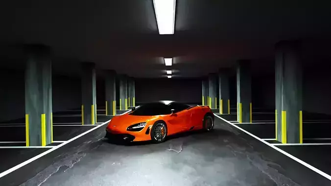 Mclaren in garage 