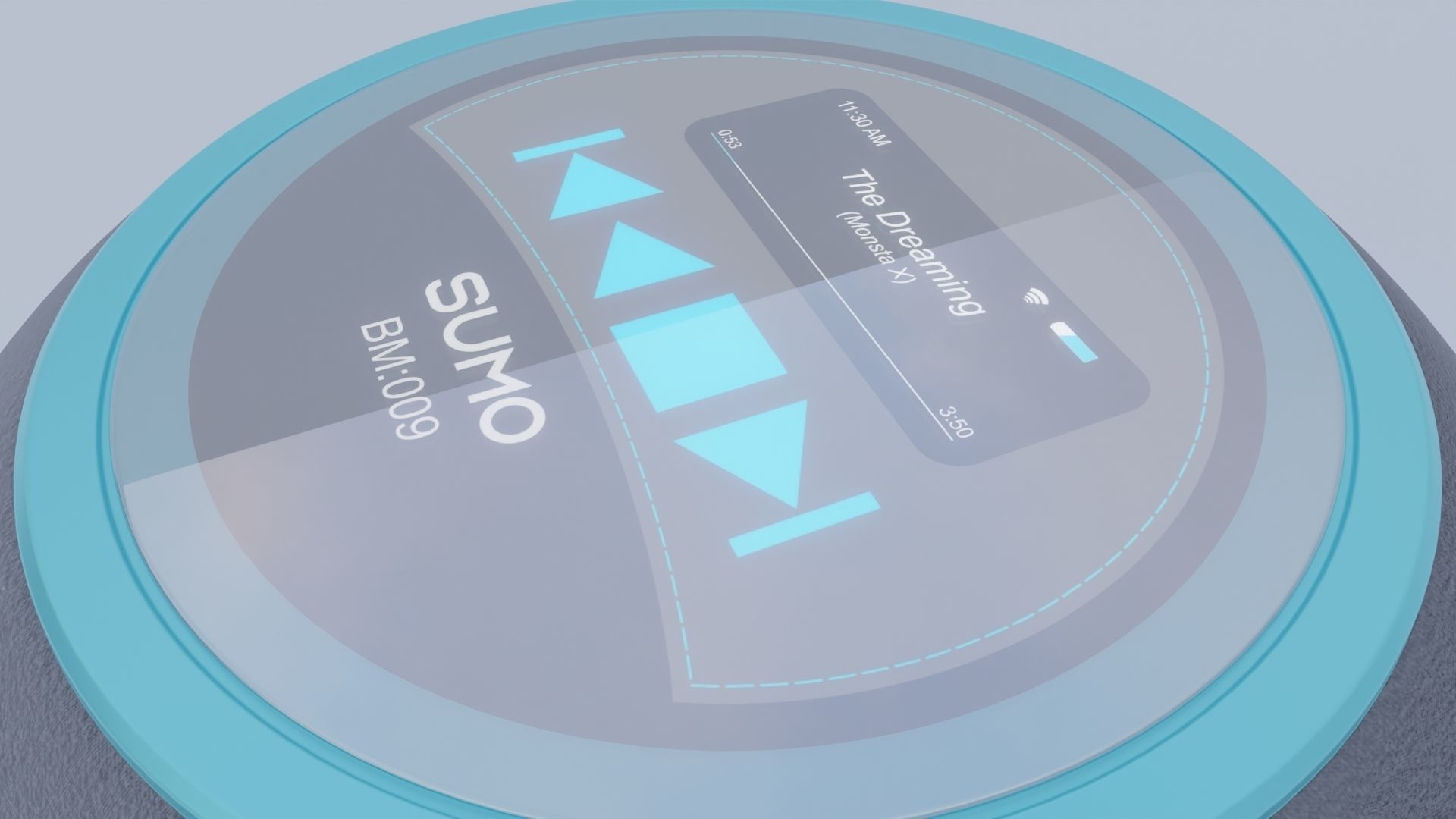 Wireless speaker SUMO 3D model 3D model_5