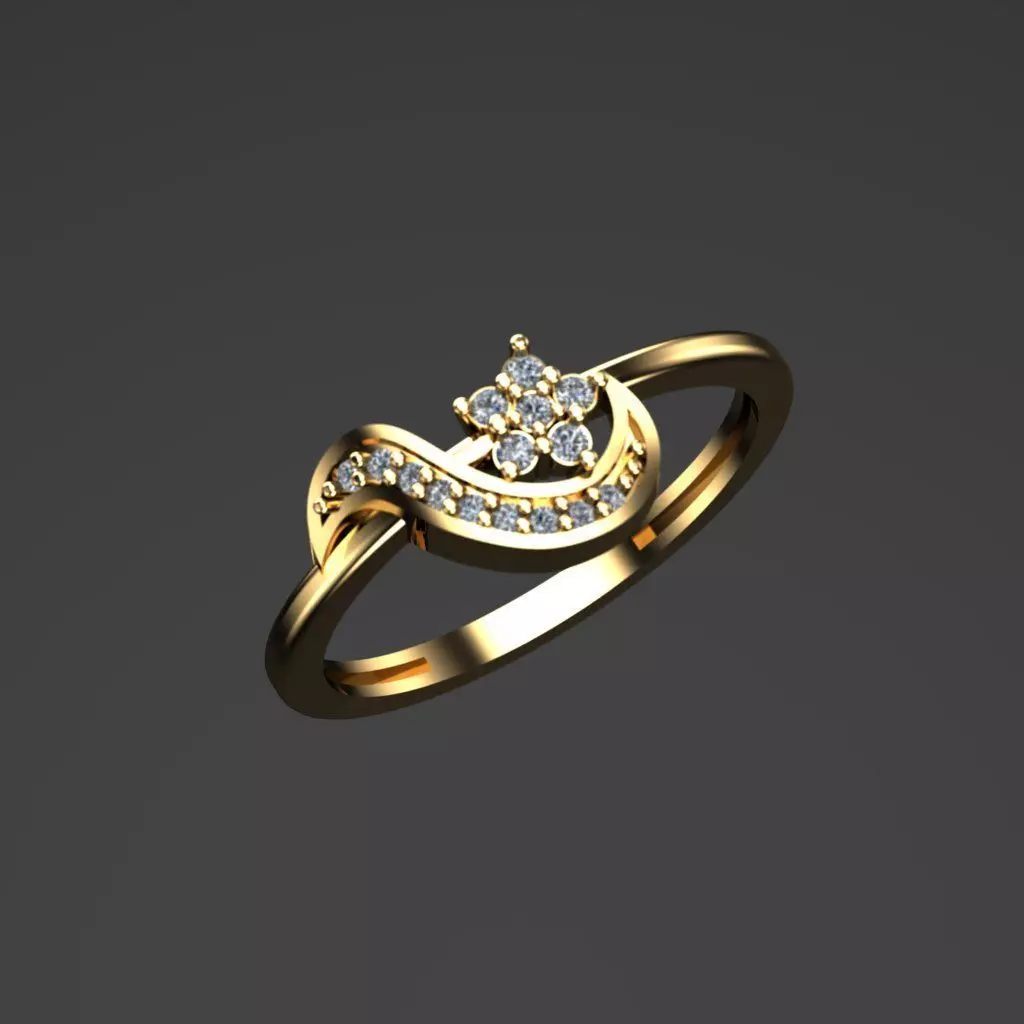 Gold Ring 3D Model Print 3D print model_0