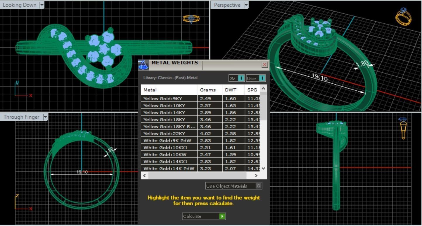 Gold Ring 3D Model Print 3D print model_3