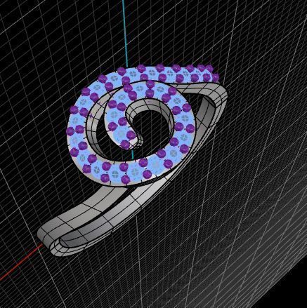 3Dm Stl Digital file Diamond ring Jewelry 3D print model 3D print model_7