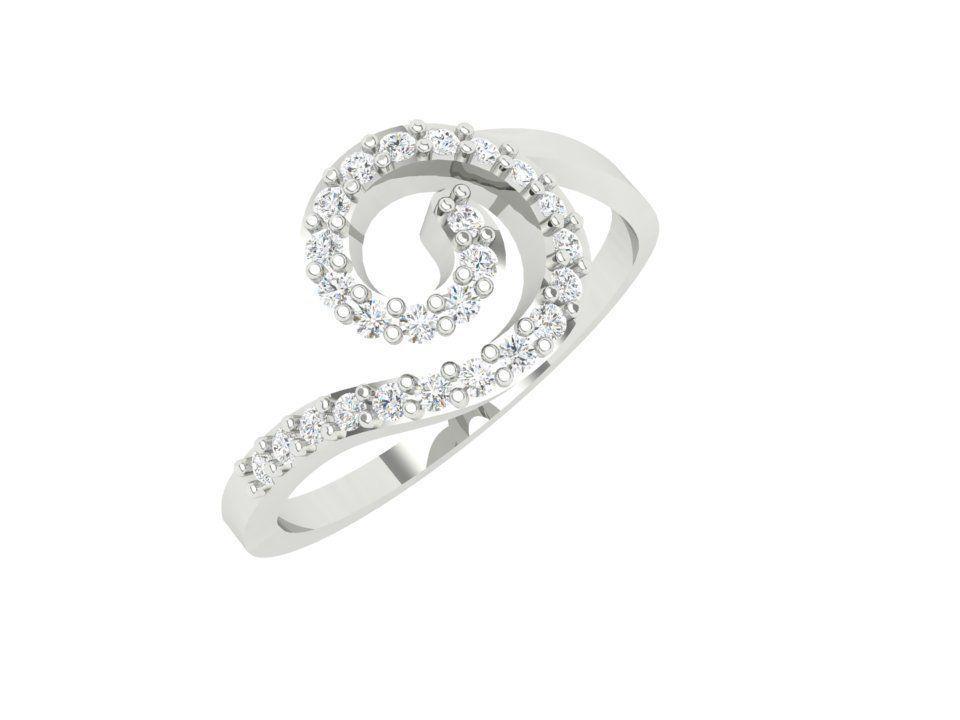 3Dm Stl Digital file Diamond ring Jewelry 3D print model 3D print model_1