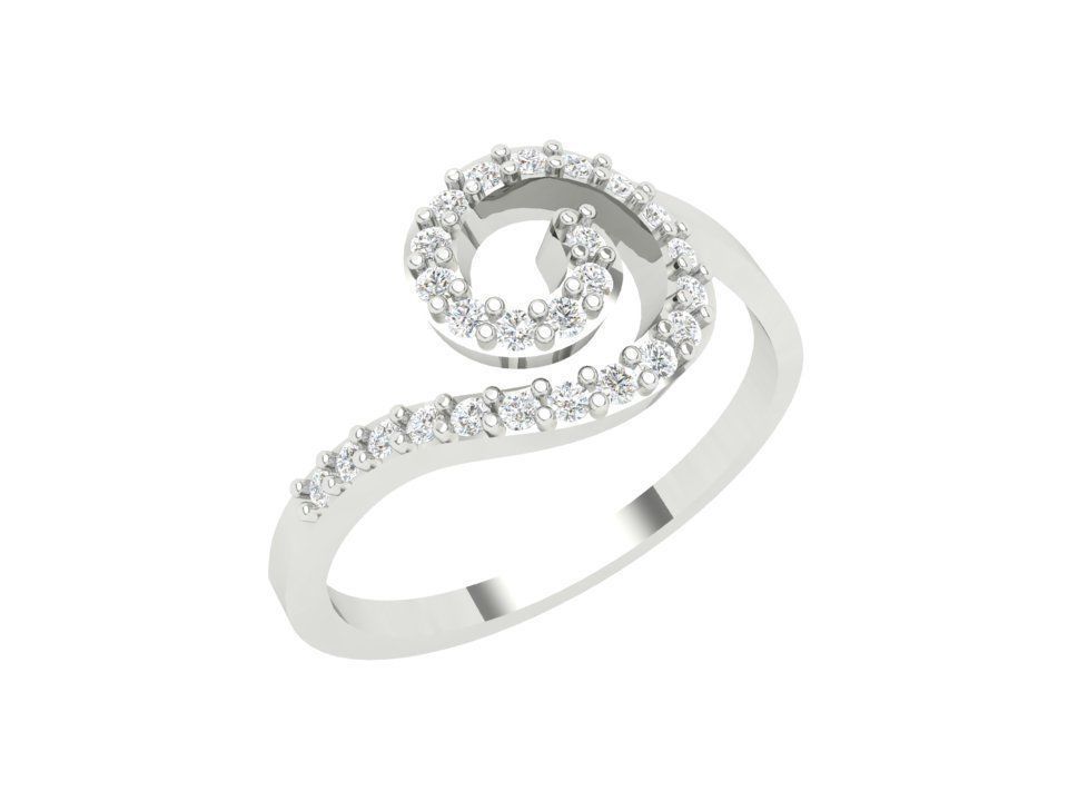 3Dm Stl Digital file Diamond ring Jewelry 3D print model 3D print model_2