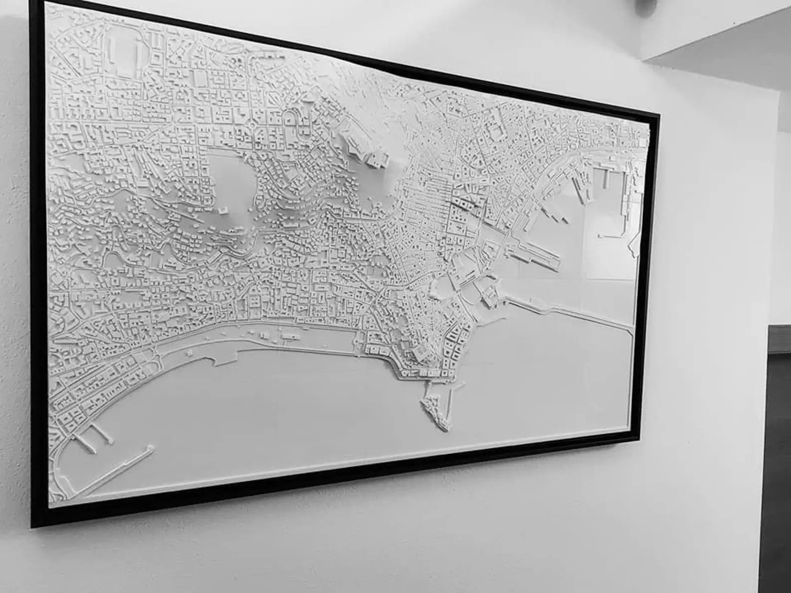 3D Naples Map City Art 3D Landmark Model of Naples Skyline 3D print model