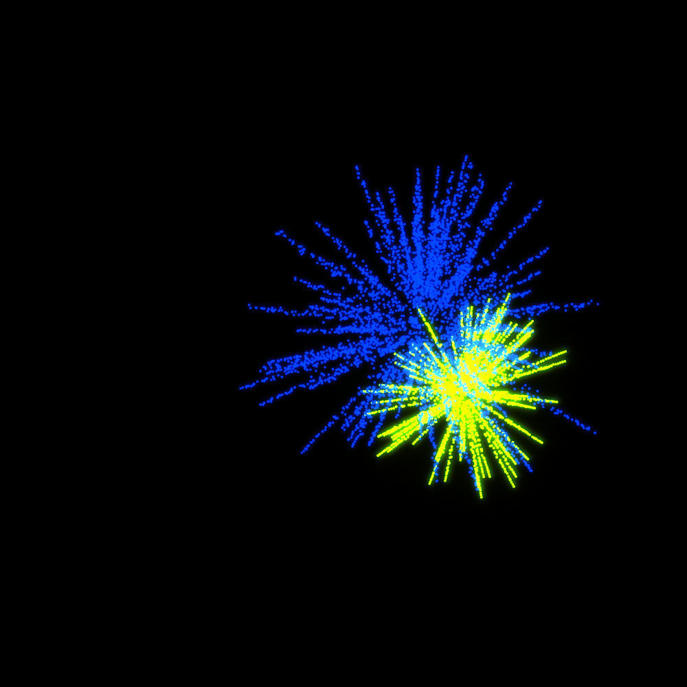 3D fireworks animation from the standard 3d max particle system 3D model_6